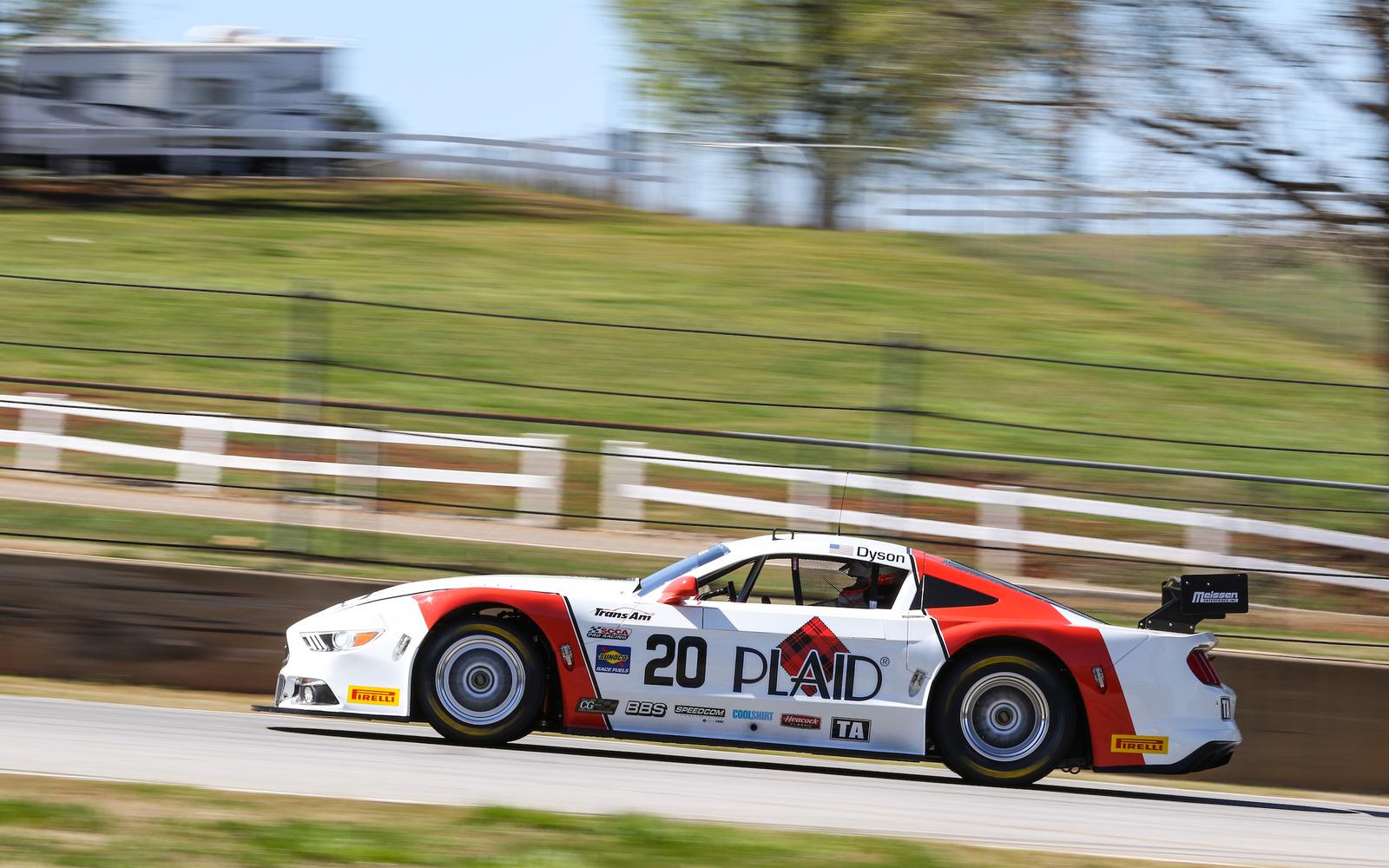 Dyson Drives Plaid Mustang to Hard-Fought Road Atlanta Win